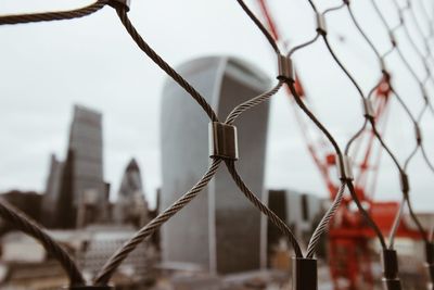 Close-up of chainlink fence