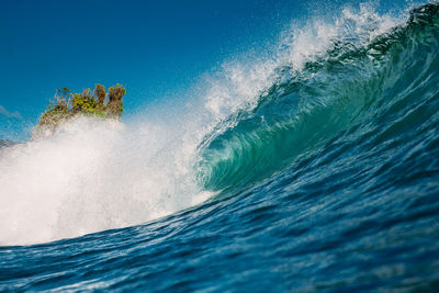 Man surfing in sea