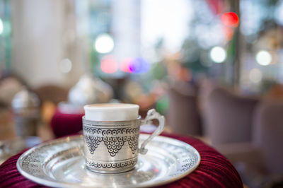 Close-up of turkish coffee