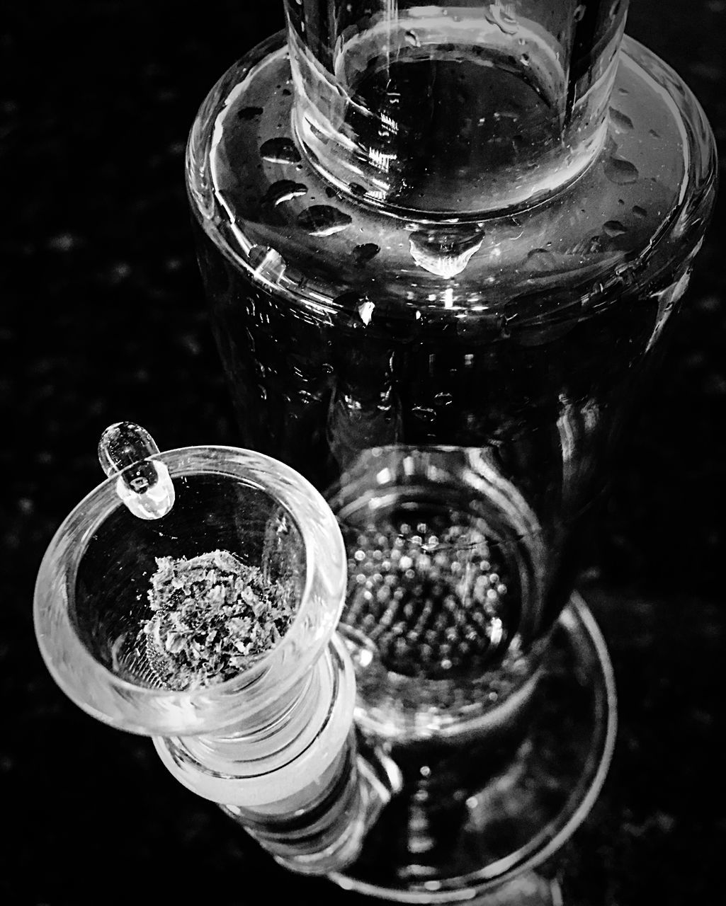 glass - material, transparent, food and drink, glass, still life, table, no people, close-up, jar, indoors, food, container, freshness, high angle view, drink, focus on foreground, drinking glass, refreshment, household equipment, herb