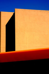 Close-up of orange wall