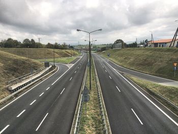 Road against sky