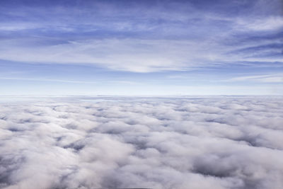 Aerial view of cloudscape against sky