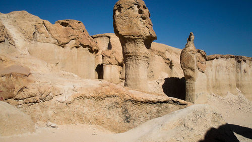 View of rock formations