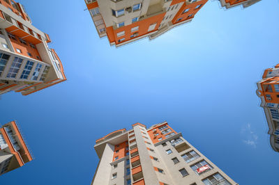 Low angle view of buildings against sky