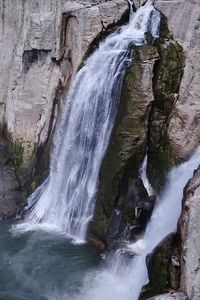 Scenic view of waterfall