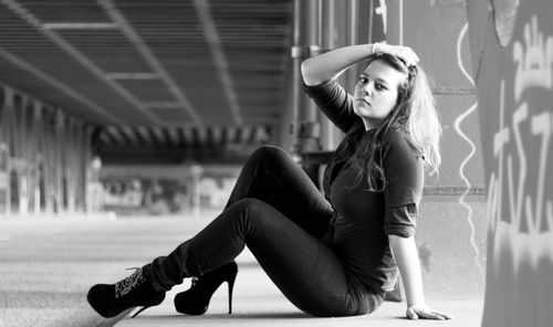 Portrait of young woman