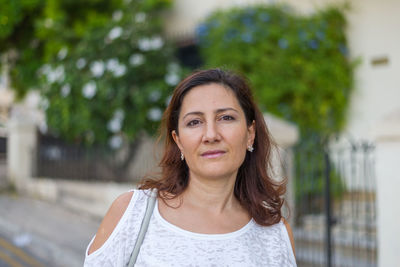 Portrait of smiling woman