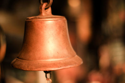 Close-up of illuminated lamp