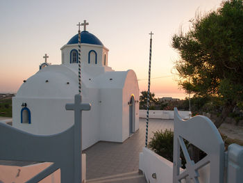 View of white building against sky