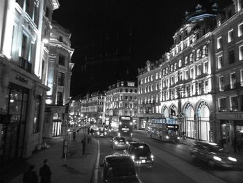 City street at night