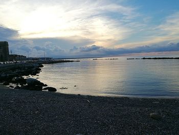 Scenic view of calm sea against sky