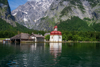 St. bartholomew's church at königssee in bavaria, germany.