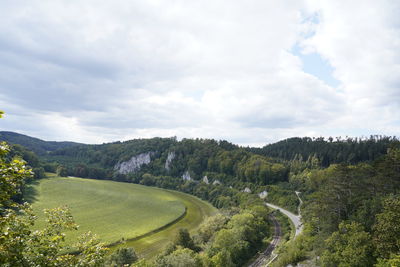 Hiking in the donau valley near sigmaringen