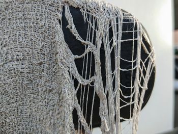 Close-up of fishing net