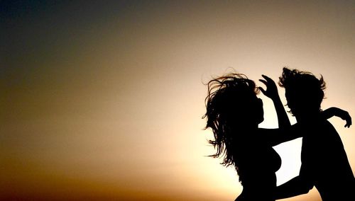 Woman photographing through camera