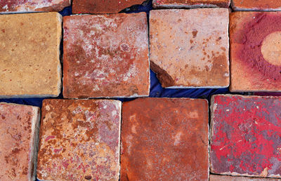 Full frame shot of stone wall