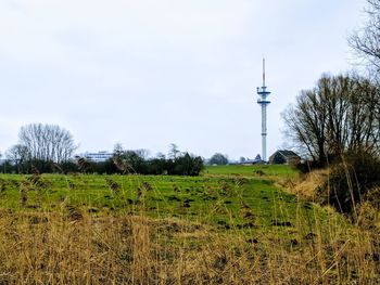 View of agricultural field against sky