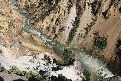 Scenic view of rocky mountains