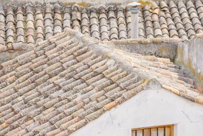 Stone wall of old building