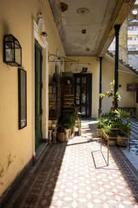 Entrance of building