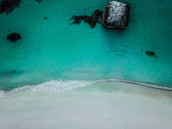 Swimming pool in sea