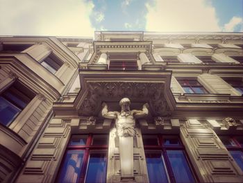 Low angle view of building against sky