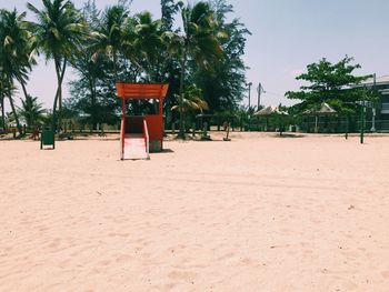 Empty sandy beach