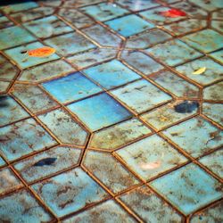 Full frame shot of tiled floor