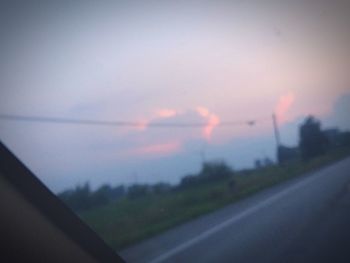 View of road against sky