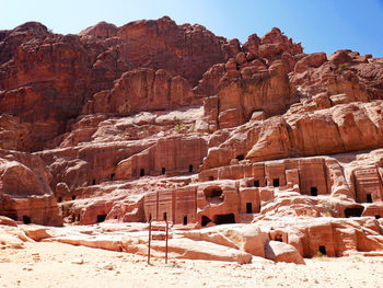 Nabatean tombs, petra, jordan