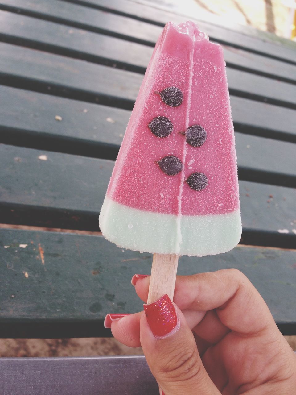 food and drink, sweet food, person, holding, frozen food, freshness, ice cream, food, dessert, indulgence, unhealthy eating, strawberry, part of, ice cream cone, red, temptation, close-up