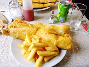 Close-up of food in plate