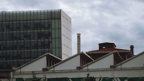 Low angle view of building against sky