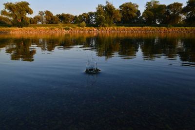 Scenic view of lake