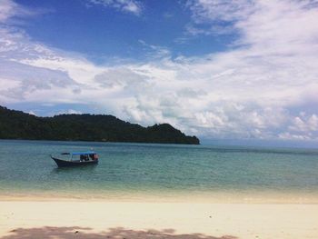 Scenic view of sea against sky