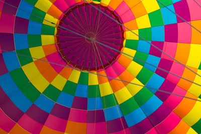 Full frame shot of hot air balloons