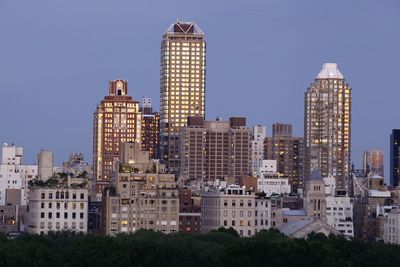 Low angle view of skyscrapers