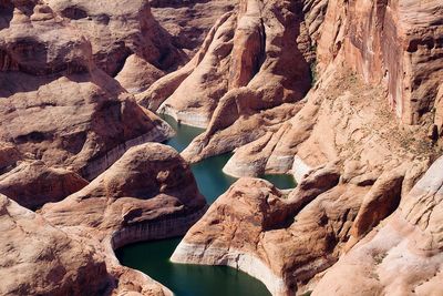 Rock formations in river