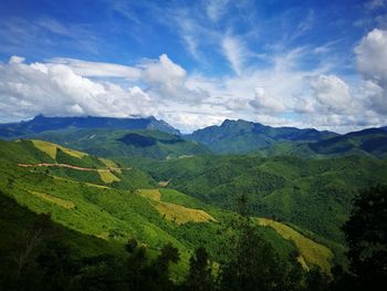 Scenic view of landscape against sky