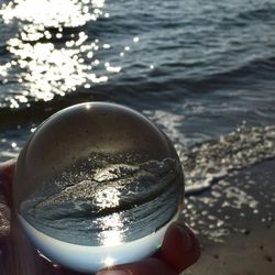 Close-up of coffee in sea
