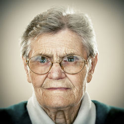 Portrait of an elderly lady