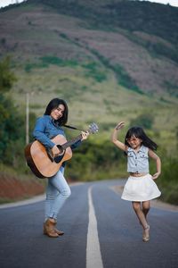 Dancing with mommy