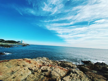 Scenic view of sea against sky