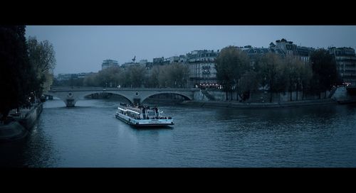 View of bridge over river