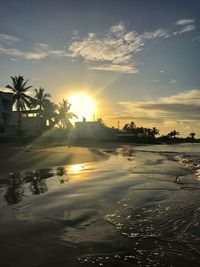 Scenic view of sunset