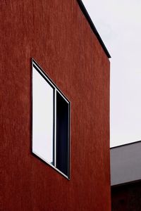 Close-up of window on wall of building