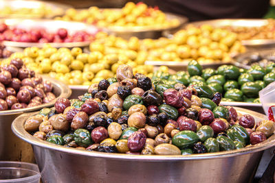 Close-up of fruits for sale at market