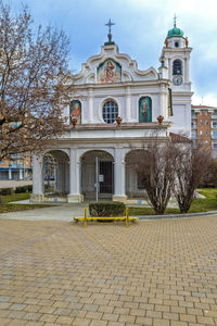 Exterior of building against sky