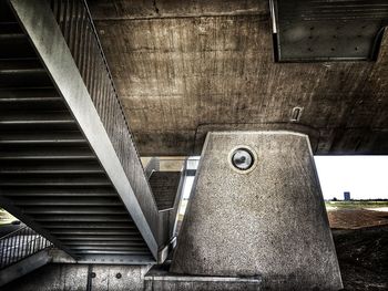 Low angle view of staircase in building